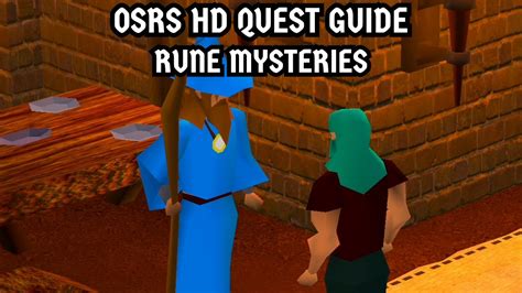 Osrs Hd Quest Guide Rune Mysteries Youtube