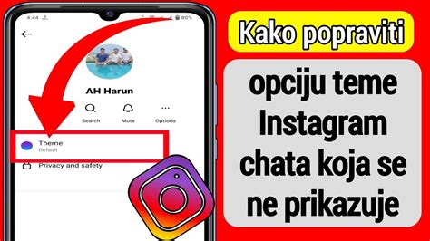 Kako Popraviti Opciju Teme Instagram Chat Koja Se Ne Prikazuje