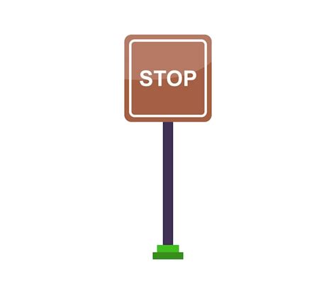 Premium Vector | Stop road sign