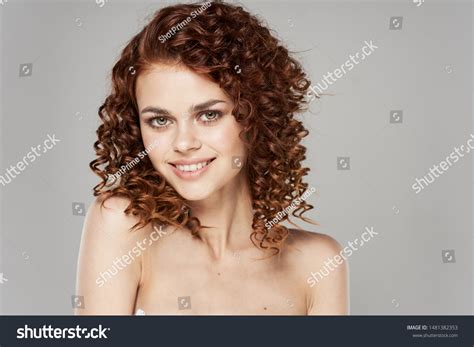 Charming Woman Naked Shoulders Charm Makeup Stock Photo Shutterstock