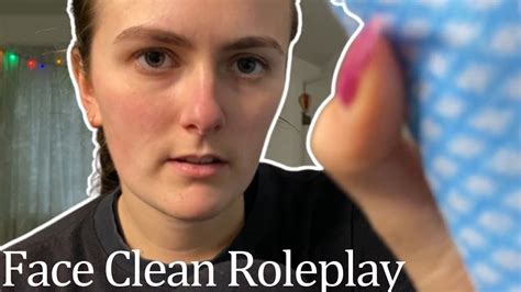 ASMR Cleaning Your Face Whispered YouTube