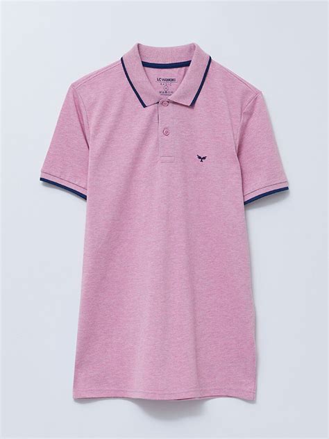 Pembe Polo Yaka K Sa Kollu Pike Erkek Ti Rt S Z Ehl Lcw