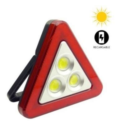 Triángulo Luz Led Emergencia Automóvil Solar Recargable OEM Linio Chile