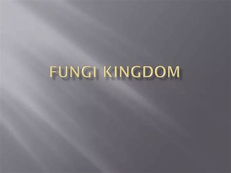 Ppt Fungi Kingdom Powerpoint Presentation Free Download Id6264986