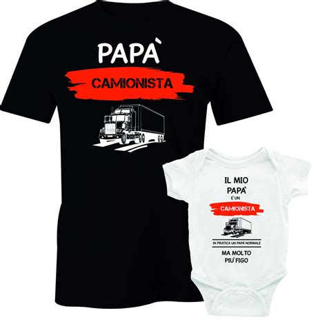 Coppia T Shirt E Body Festa Del Pap Maglietta Padre E Figlio Pap