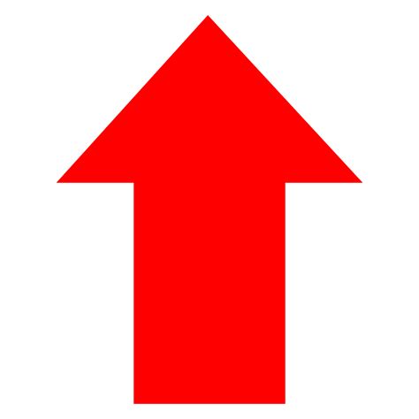 Red Directional Arrow On Transparent Background Png