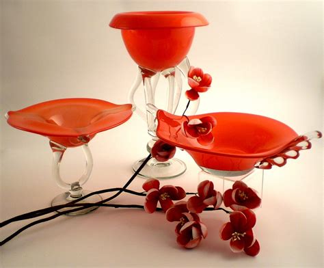 Glass Bowls: Decorative glass vases