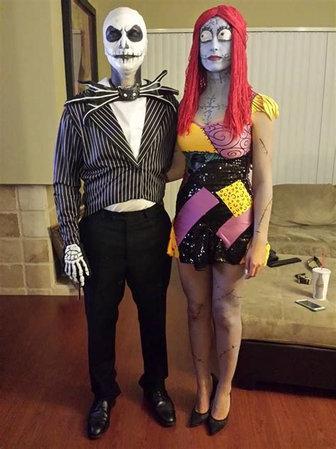 Sally And Jack Skellington Couple Halloween Costumes Couples