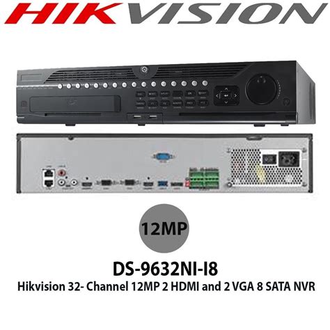 Hikvision ds 9632ni i8 32 channel 12mp 4k ip camera network video ...