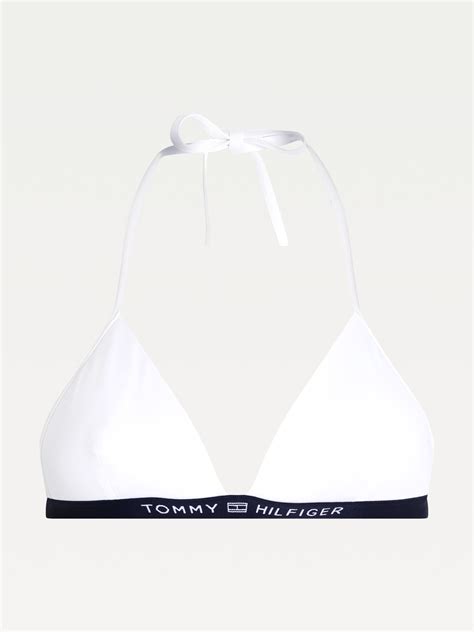 HALTER NECK FIXED TRIANGLE BIKINI TOP UW UW YBR Tommy Hilfiger Bulgaria