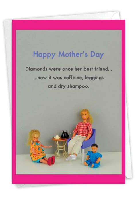 Mom S Best Friends Humorous Mother S Day Paper Greeting Card