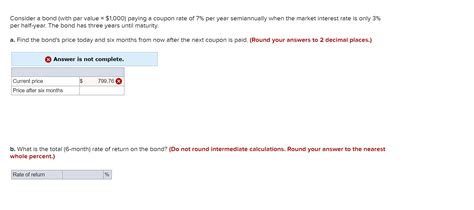 Solved Consider A Bond With Par Value Paying A Chegg