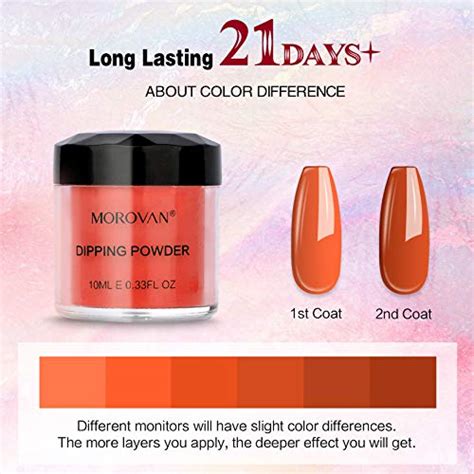 Morovan Dip Powder Nail Kit Starter 6 Colors Dip Powder Kit