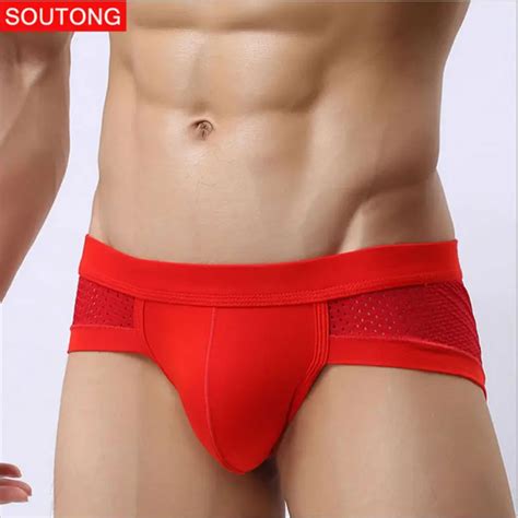 Sexy Mens Bikini Briefs Underwear Mesh Breathable Brief Men Sheer