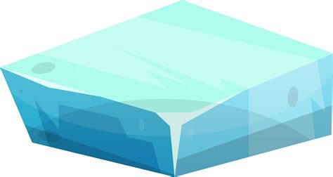 Blue Ice Crystal In Cartoon Style 21608668 Png