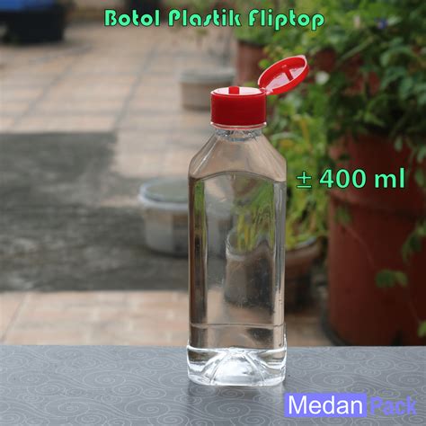 Botol Plastik Saus Saos Kecap Sambal Petak 400 Ml Tutup Fliptop Medan