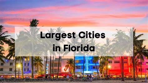 Largest Cities In Florida 🏆 2024 Top Fl Cities By Population Data