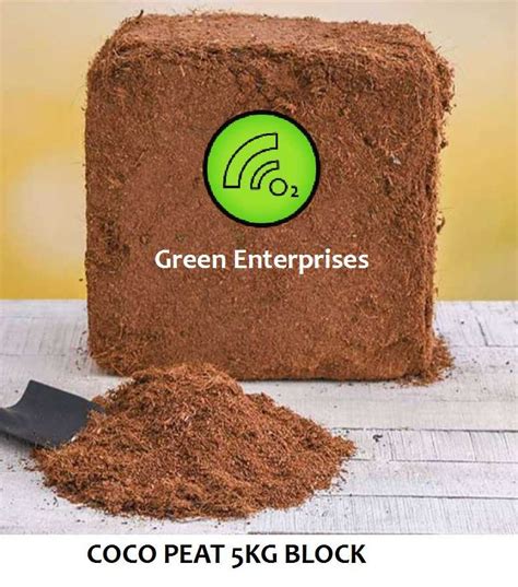 Coco Peat Kg Block For Garden Natural Growth Gep