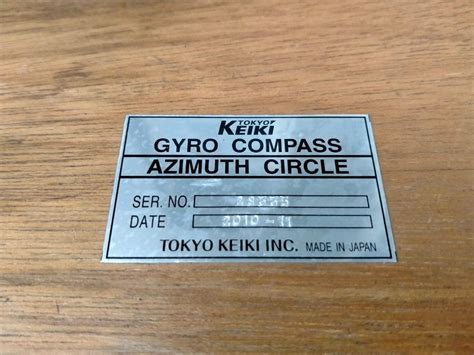 Azimuth Circle Tokyo Keiki JAPAN IMPA 370321 370322 370323 On