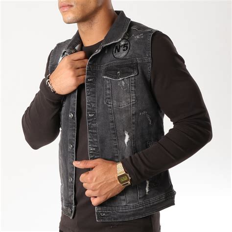 Classic Series Veste Jean Sans Manches 63289 Noir