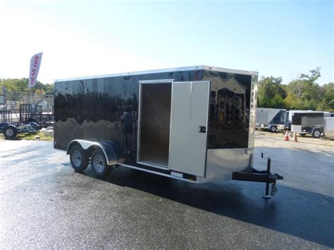 Diamond Cargo 7 X 16 Black Tandem Enclosed Trailer Wramp Near Me