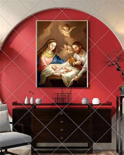 The Birth of Jesus Christ Wall Art - Etsy