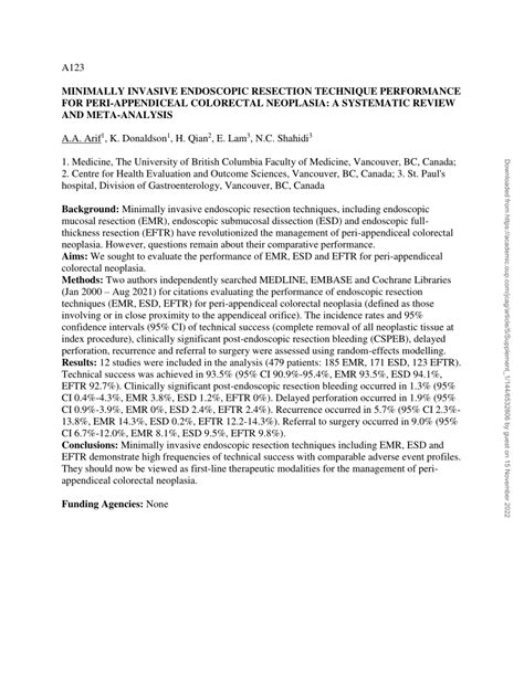 Pdf A Minimally Invasive Endoscopic Resection Technique