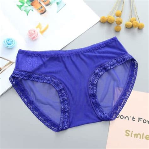 Plus Size Sexy Sheer Nylon Sissy Bikini Panties Cute Sissy