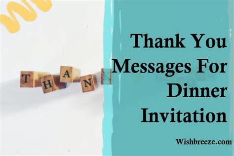 50 Thank You Messages Wishes And Captions For Dinner Invitation