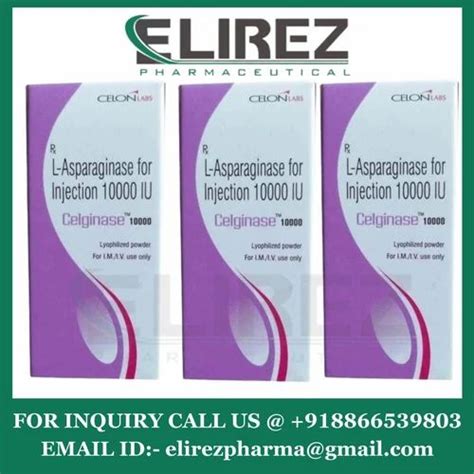 Celon Laboratories Ltd L Asparaginase For Injection 10000 IU Celginase