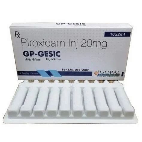 Piroxicam 20 Mg Injection At Best Price In Jaipur By Nikhil Medicoz