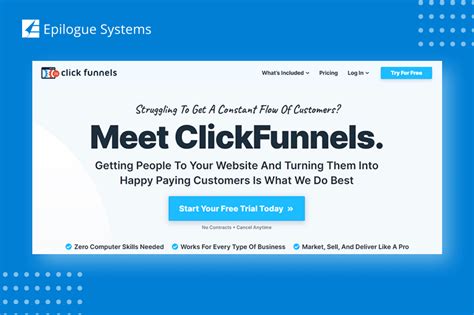 Sales Funnel Software To Try In Epilogue Systems