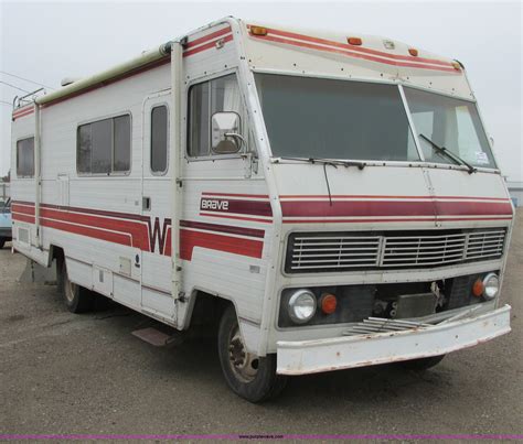 1978 Winnebago Brave Rv In Wichita Ks Item G8497 Sold Purple Wave