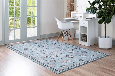 Light Blue 9 X 12 Heritage Rug Esalerugs