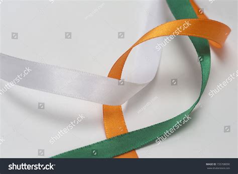 60 Ribbons Representing Indian Flag Colors Images, Stock Photos ...