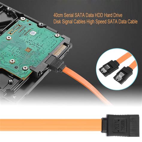 Hot Cm Serial ATA SATA RAID Data HDD Hard Drive Disk Signal Cables Yellow Straight High
