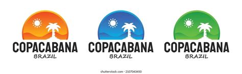 Copacabana Brazil Logo Design 库存矢量图（免版税）2107043450 Shutterstock