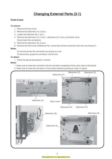 Necchi EX60 Sewing Machine Service Manual