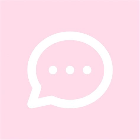 Message Icon Widget Light Pink In 2022