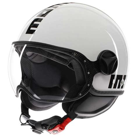 Momo Design Fgtr Classic Open Face Helmet White Motardinn