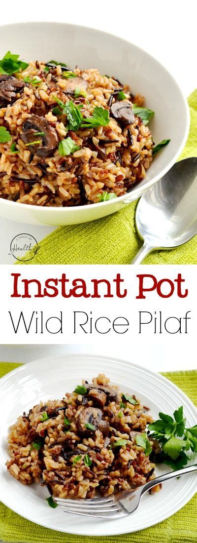 Delicious Instant Pot Wild Rice Pilaf