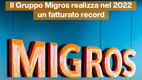 Il Gruppo Migros Realizza Nel Un Fatturato Record Migros Ticino