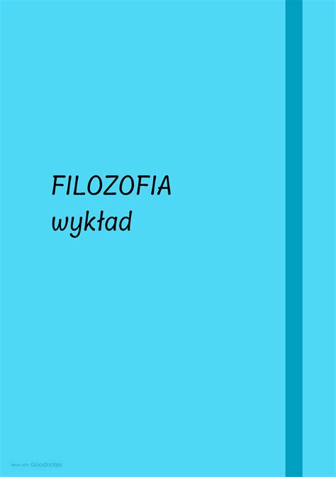 Filozofia I Semestr Filozofia Wyk Ad Co To Jest Filozofia Poznanie