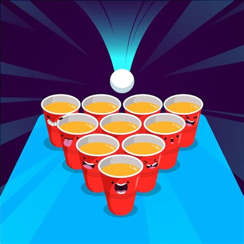 Free Vector Hand Drawn Beer Pong Illustration