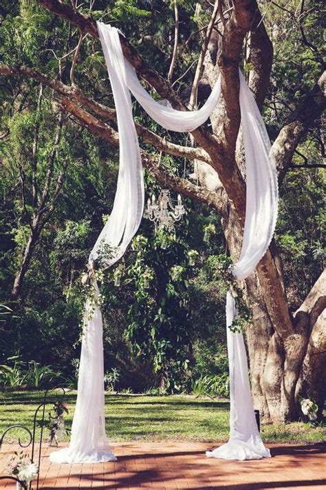 15 Budget Friendly Wedding Backdrops And Arches With Trees For Outdoor