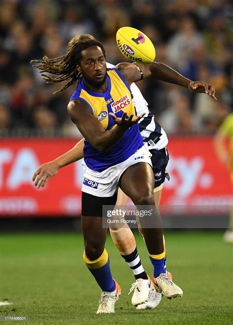 Nic Naitanui Of The Eagles Gathers The Ball During The Afl Semi Final