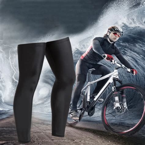 High Elastic Bicycle Cycling Legwarmers Leggings Cycling Leg Warmers ...