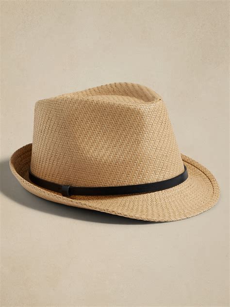 Straw Fedora Hat Banana Republic Factory