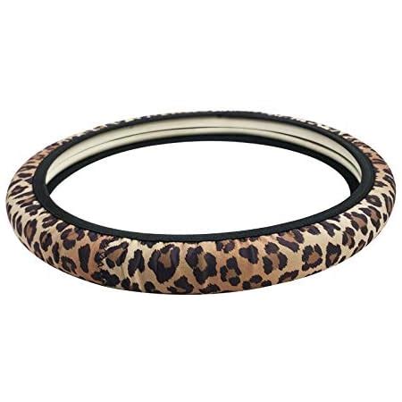 Amazon Pieces Leopard Cheetah Print Steering Wheel Cover Set