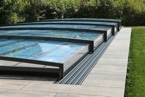 Home Design Abri De Piscine Semi Plat Mi Haut Dans Le Gard